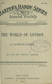 Cover of: world of London.
