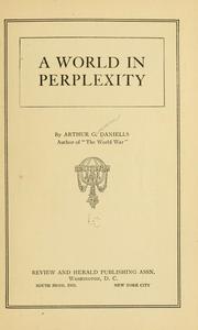 Cover of: A world in perplexity
