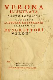 Cover of: Verona illustrata.