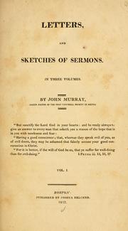 Cover of: Letters, and sketches of sermons: in three volumes