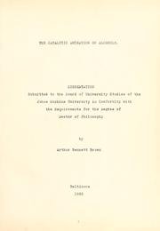Cover of: The catalytic amination of alcohols... by Arthur Bennett Brown