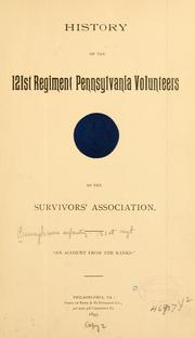Cover of: History of the 121st regiment Pennsylvania volunteers