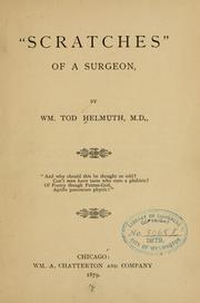 Cover of: "Scratches" of a surgeon