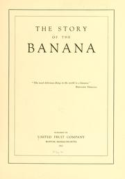 Cover of: The story of the banana