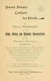Cover of: Sweet potato culture for profit. by Robert Henderson Price