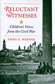 Cover of: Reluctant witnesses: children's voices from the Civil War