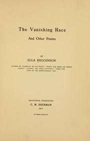 Cover of: vanishing race, and other poems