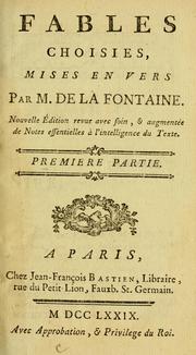 Cover of: Fables choisies by Jean de La Fontaine
