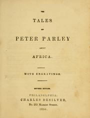 Cover of: The tales of Peter Parley about Africa