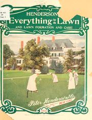 Cover of: Hendersons everything for the lawn ...