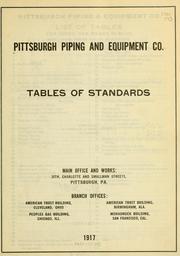 Tables of standards by Pittsburgh Piping and Equipment Co.