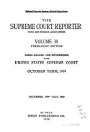Cover of: Supreme Court Reporter