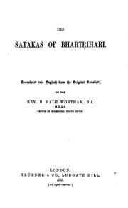 Cover of: The Śatakas of Bhartr̥ihari by Bhartr̥hari, Biscoe Hale Wortham