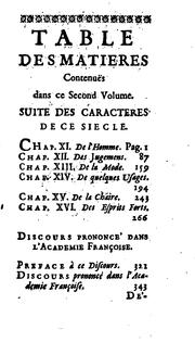 Cover of: Les caractères de Theophraste