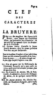 Cover of: Les caracteres de Theophraste,: Avec Les caracteres ou les moeurs de ce siecle