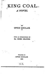 Cover of: King Coal: A Novel by Upton Sinclair