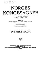 Cover of: Norges kongesagaer by Gustav Storm, Snorri Sturluson, Alexander Bugge