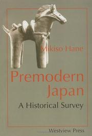 Cover of: Premodern Japan: a historical survey