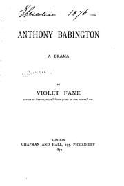 Anthony Babington: A Drama PDF