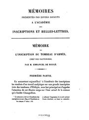 Cover of: Mémoires présentés par divers savants by 