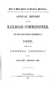 Cover of: Report by Rhode Island , Railroad Commissioners, Rhode Island Railroad Commissioner