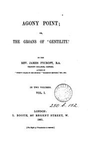 Cover of: Agony point; or, The groans of 'gentility'.