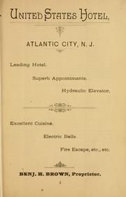 Cover of: Hand-book of Atlantic City, New Jersey ...