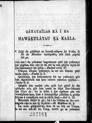 Cover of: Qayayasilas ka i da hawakulayau ka kaala