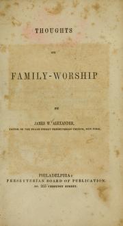 Cover of: Thoughts on family-worship