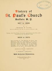 Cover of: History of St. Paul's church, Buffalo, N.Y., 1817 to 1888