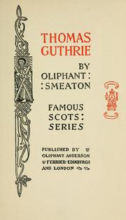 Cover of: Thomas Guthrie