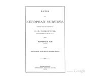 Cover of: Notes on European Surveys