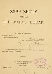 Cover of: Snap shots with an old maid's kodak