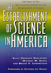 Cover of: The establishment of science in America by Sally Gregory Kohlstedt