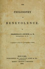Cover of: The philosophy of benevolence ...