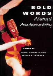 Cover of: Bold Words: A Century of Asian American Writing