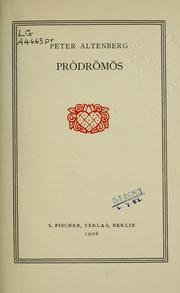Cover of: Pròdrms.