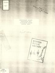 Preliminary report, pedestrian mall, Washington street, Boston, Massachusetts by Massachusetts. Executive Office of Transportation and Construction.