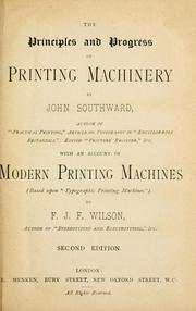 Cover of: principles and progress of printing machinery