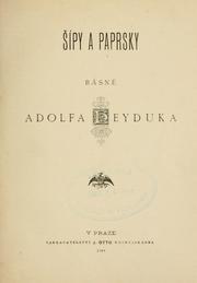 Cover of: ípy a paprsky: básn Adolfa Heyduka.