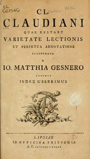 Cover of: Quae exstant: varietate lectionis et perpetua adnotatione