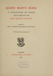 Cover of: Queen Mary's book: a collection of poems and essays.