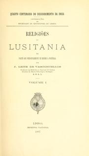Cover of: Religiões da Lusitania na parte que principalmente se refere a Portugal by J. Leite de Vasconcellos