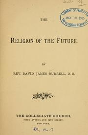 Cover of: religion of the future [and other sermons]