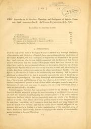 Cover of: Researches on the structure, physiology and development of Antedon (Comatula, Lamk.) rosaceus. by William Benjamin Carpenter
