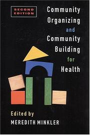 Cover of: Community Organizing and Community Building for Health