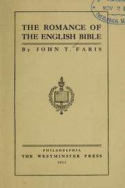 Cover of: romance of the English Bible