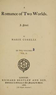 Cover of: A romance of two worlds by Marie Corelli