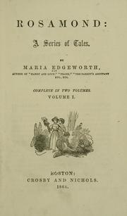 Cover of: Rosamond by Maria Edgeworth