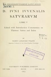 Cover of: Saturarum libri V